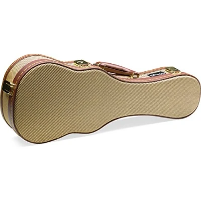 Image of Stagg Soprano Ukulele Deluxe Case Gold Tweed