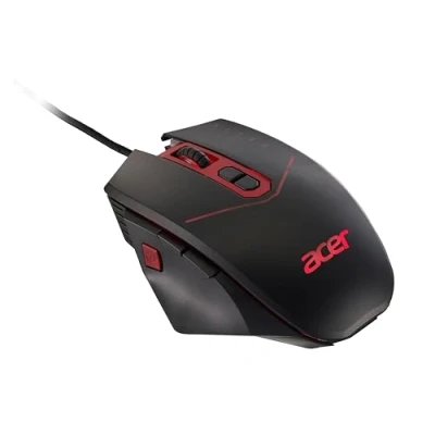 Image of Acer Nitro gaming mouse NMW120 (4,200 DPI, 1,000Hz poll rate, 7 programmable buttons, 4 x 5 g removable weights, USB, black and red)