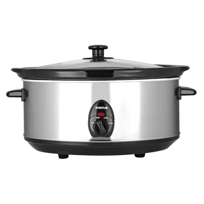 Image of Status 6.5 Litre Oval Slow Cooker Silver