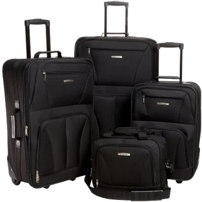Image of Rockland Luggage Skate Wheels 4 Piece Set, Black, One Size