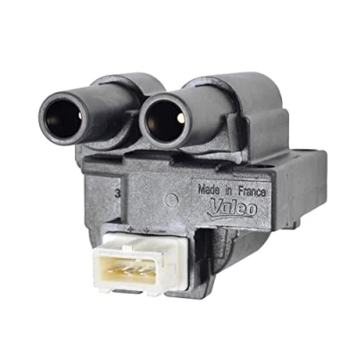 Image of 2508766 Ignition coil VALEO 245107 3 pin connector white RENAULT: CLIO 2, Kangoo I