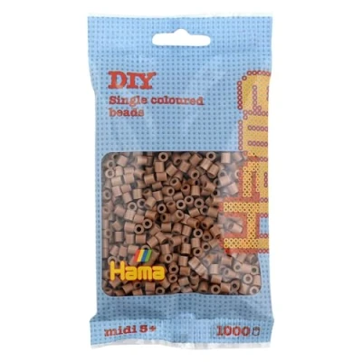 Image of Hama Beads Bag Approx. 1000 Midi Fuse Mosaic Decoration Arts &amp; Craft for Creative Children Ages 5+ Nougat