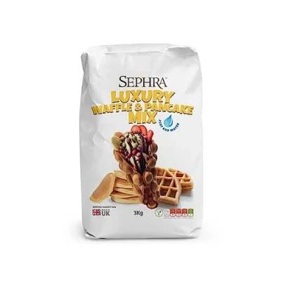 Image of Sephra Luxury Waffle and Pancake Mix 3kg Bag “Add Water Only Mixture