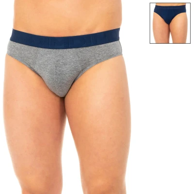 Image of Dim Mens Pack 2 Slips breathable fabric and anatomical front D068M man Multicolour Size Small