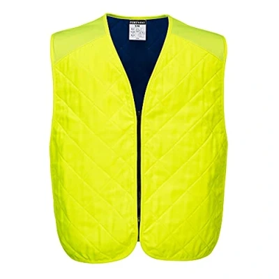 Image of Portwest Cooling Evaporative Vest Yellow Large XL