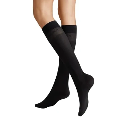 Image of Hudson Women&#039;s Knee High Socks, Grey (Anthrazit 0545), Size 6/8