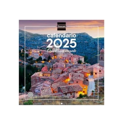 Image of Finocam Calendar Wall Pictures 30x30 to Write 2025 Month View January December (12 months) Charming Villages Spanish
