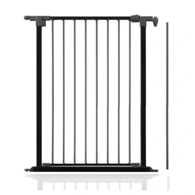 Image of Safetots Extra Tall Metal Multi Panel Range, Gate Opening Panel, Metal, Black, 72cm, for Range of Play Pens, Safety Barriers and Room Dividers