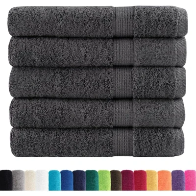 Image of vidaXL Premium Towels SOLUND 25pcs Anthracite 100x200cm 600gsm