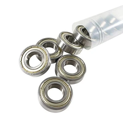 Image of 10 Pcs Deep Groove Ball Bearing Metal Double Shielded Steel Bearings 17mm x 35mm 10mm