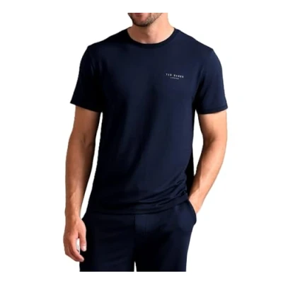 Image of Ted Baker Mens Supersoft Jersey T Shirt, Navy nws 002, XL UK