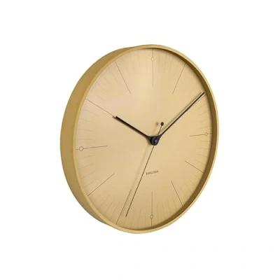 Image of Karlsson &quot;INDEX Wall Clock 40cm Mustard Yellow(KA5769YE)