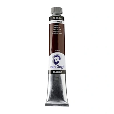 Image of Talens Van Gogh Oil Colors Tube 60ml Violet Mars 538 (02065383), Blueberry, Extra Grande