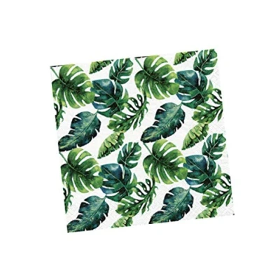 Image of Anniversary House Tiflair Dense Jungle Leaves Lunch Napkins 3 ply