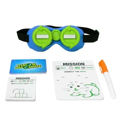 Image of Zing Vision Impossible: Flip Your World Upsidedown and Sideways with this Hilarious Family Challenge Goggle Game