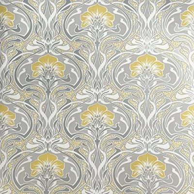Image of CWV Wallcoverings Flora Nouveau Yellow