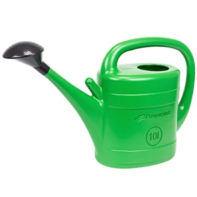 Image of Prosperplast 10 L Watering Can with Sprinkler Spring Spout Jug Colour Green Plastic Care