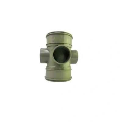 Image of Davant Solvent Soil Double Socket Short Boss Pipe Connector 110mm x 63mm Olive Grey