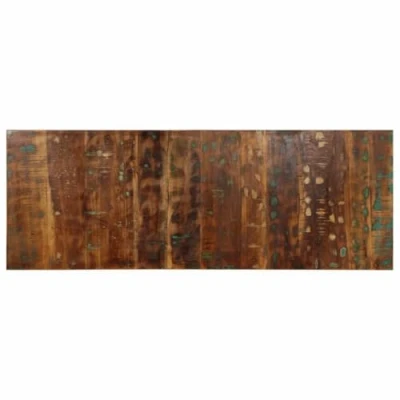 Image of vidaXL Headboard Multicolour Reclaimed Wood 140 cm Industrial Style Bedroom Furniture