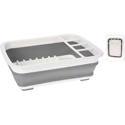 Image of Ultra Clean Dish Drainer, Thermoplastic elastomer, White