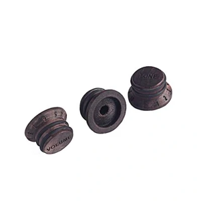 Image of Alnicov 3 Pcs Guitar Speed Control Knobs For Bass Parts Volume Tone Top Hat,Rosewood