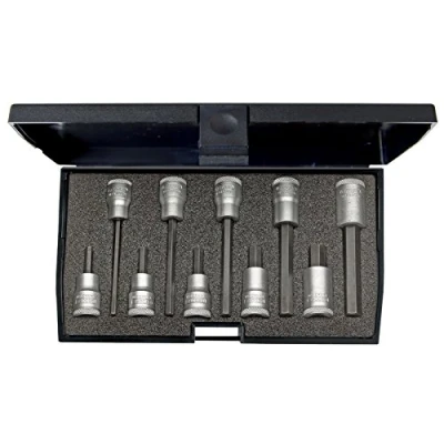 Image of Gedore in 30 LKM Screwdriver bit Socket Set 3/8&quot; 10 pcs hex 4 mm