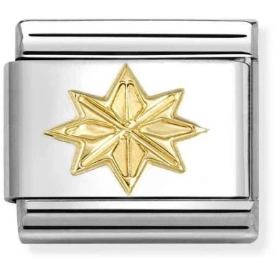 Image of Nomination Gold Wind Rose Charm