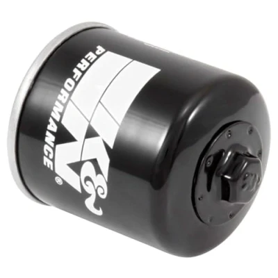 Image of K&amp;N Motorcycle Oil Filter: High Performance, Premium, Designed to be used with Synthetic or Conventional Oils: Fits Select Honda, Kawasaki, Triumph, Yamaha Motorcycles, KN 204 1