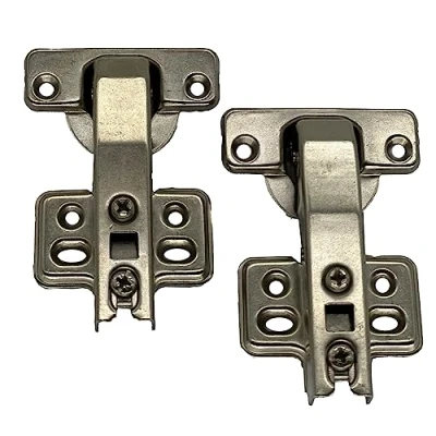 Image of [2 pcs] Cabinet hinged Door 180 Degree Hinge 90 Corner Soft Closing [4 Holes]