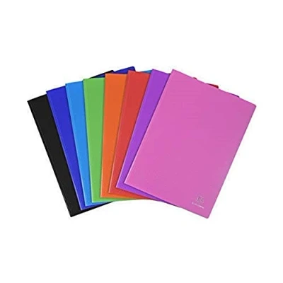 Image of Exacompta Ref 8860E Opak Display Book Suitable for A5 Documents, 60 Pockets, 120 Viewing Pages, Matt Laminated Cover, High Transparency Pockets Random Colour Cover
