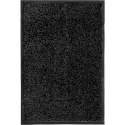 Image of vidaXL Doormat Washable Black 40x60 cm