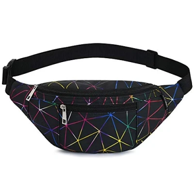 Image of Yooluan Bumbags for Ladies PU Leather Shiny Fanny Packs Women Waterproof Waist Bag Running walking Hiking shopping Outdoor Sport Belt Bags Money Hip Pouch pack