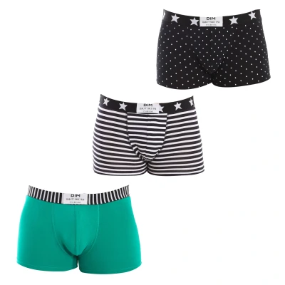 Image of Dim Mens Pack 3 Seamless Fashion Boxers D0C6D man Multicolour Size 2XL