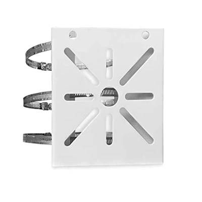 Image of WiTi Universal Vertical Pole Mount for Security Camera, Solid Metal Mounting Corner Bracket with Loops, Suitable CCTV Cameras(medium size)