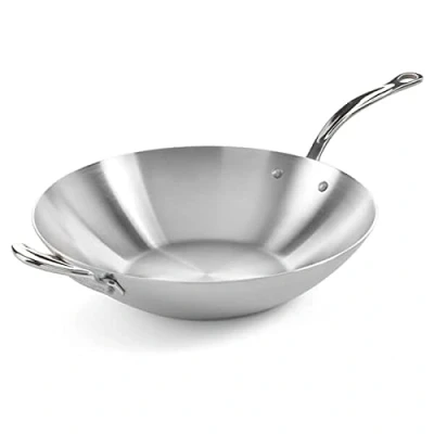 Image of Samuel Groves STP7173RH Classic 32cm Stainless Steel Triply Wok