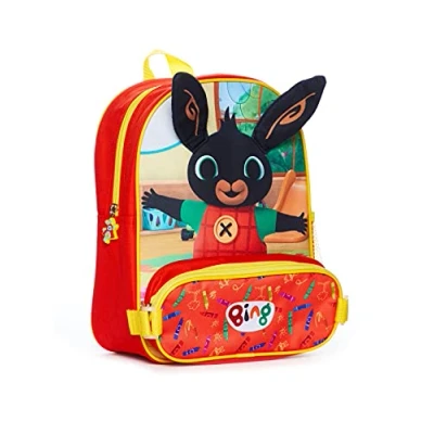 Image of Bing Bunny Children&#039;s Backpack with Pencil Case Floppy Ears