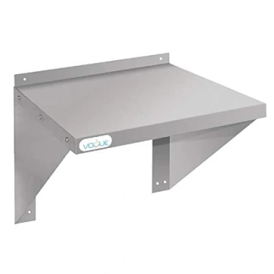 Image of Vogue CB912 Stainless Steel Microwave Shelf Large 490X560X560mm Kitchen Shelves, Silver