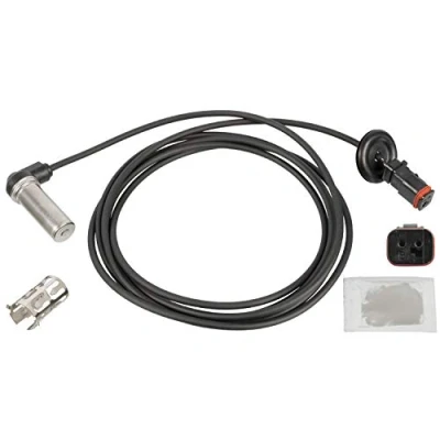 Image of 7421363479 ABS Sensor FEBI BILSTEIN 106477 Front Axle Left, Right with sleeve, bush 1150Ohm 2471mm