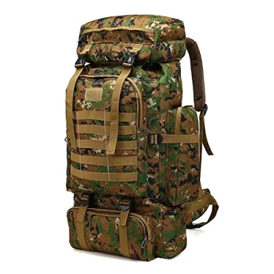 Image of Kabxhueo Hiking Backpack 60l 80l, Large Camping for Men Waterproof Molle Military Tactical Rucksack Survival Travel bag Daypack Travelling Climbing Hunting Trekking