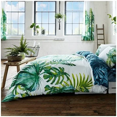 Image of GC GAVENO CAVAILIA Easy Care Blossom Duvet Quilt Cover, Printed Bedding Sets Super King Size, Reversible Comforter Bed Set, Multi