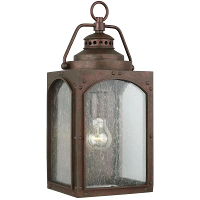 Image of Randhurst Outdoor 1 Light Medium Wall Lantern, Copper Oxide, IP44, E27