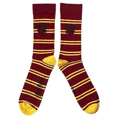 Image of Sock Shack Mens Gryffindor School House One Pair Multicoloured Socks 6 10 UK / 39 44 Eur/ 7 11 US