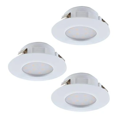 Image of Eglo Lighting Pineda Led Outdoor Recessed Downlight White 3 Pack EG95821