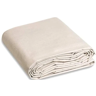 Image of Dust Sheets Cotton for Painting &amp; Decorating 2.3Kg Bolton Twill Drop Cloth Paint Cover Furniture Washable and Reusable