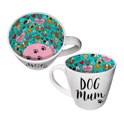 Image of WPL Gifts Inside Out Dog Mum Mug with Gift Box (ISO176)