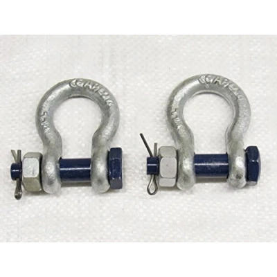 Image of Safety Pin Bow Shackles X2 1 Ton