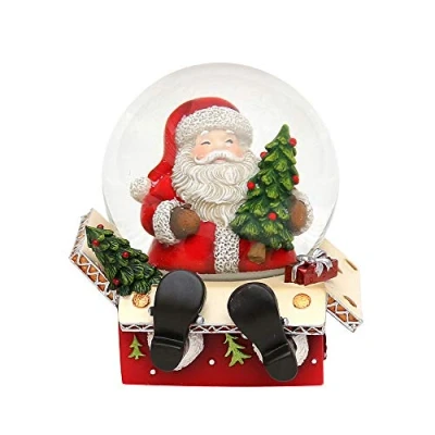 Image of Snow Globe Original and Fun, Size Approx: 6.5 x 6 cm; 4.5 cm Diameter Ø 4,5 Papá Noel (Father Christmas)