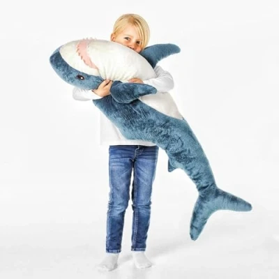 Image of XIAOHONG 100cm Giant Shark Stuffed Animal Toy,Plush Toys,Stuffed Sharks,Soft Cushion Pillow Plush Toy Throw for Home Decoration Kids Gift