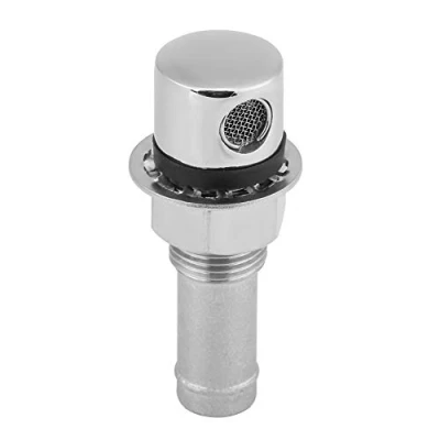 Image of Fydun Boat Fuel Vent Stainless Steel Marine Gas Tank Silver with Mounting Gasket Hardware Fitting