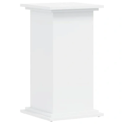 Image of vidaXL Plant Stand Patio Pot Holder White Engineered Wood 33x33x60cm Indoor/Outdoor Flowerpot Display